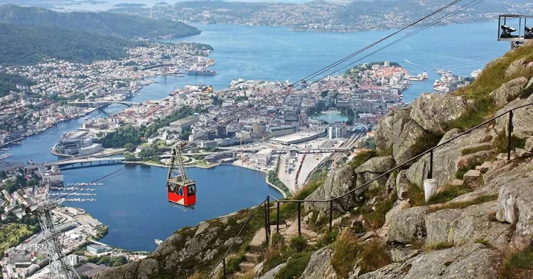 The Ulriken cable car above Bergen