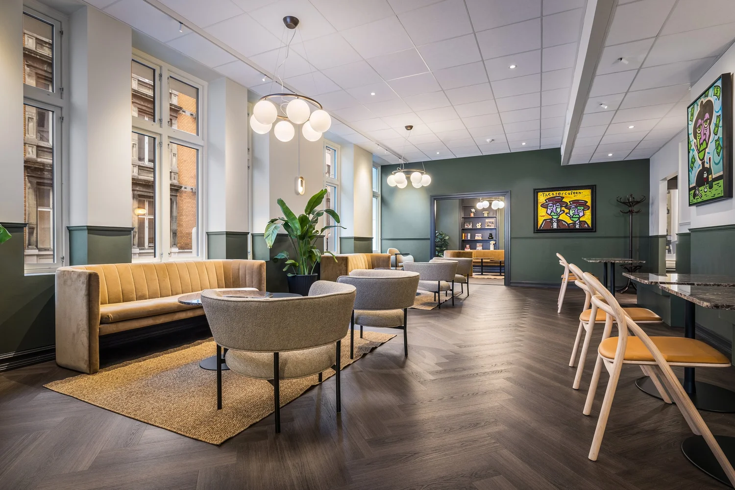 The lounge at Stay Byparken in Bergen